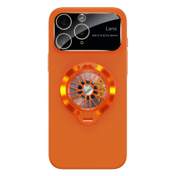 For iPhone 11 Pro Max Glaze PC Camera Window Gyro Kickstand Magnetic Phone Case