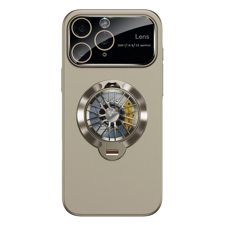 For iPhone 11 Pro Max Glaze PC Camera Window Gyro Kickstand Magnetic Phone Case