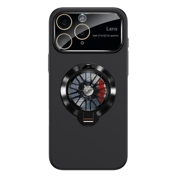 For iPhone 11 Pro Max Glaze PC Camera Window Gyro Kickstand Magnetic Phone Case