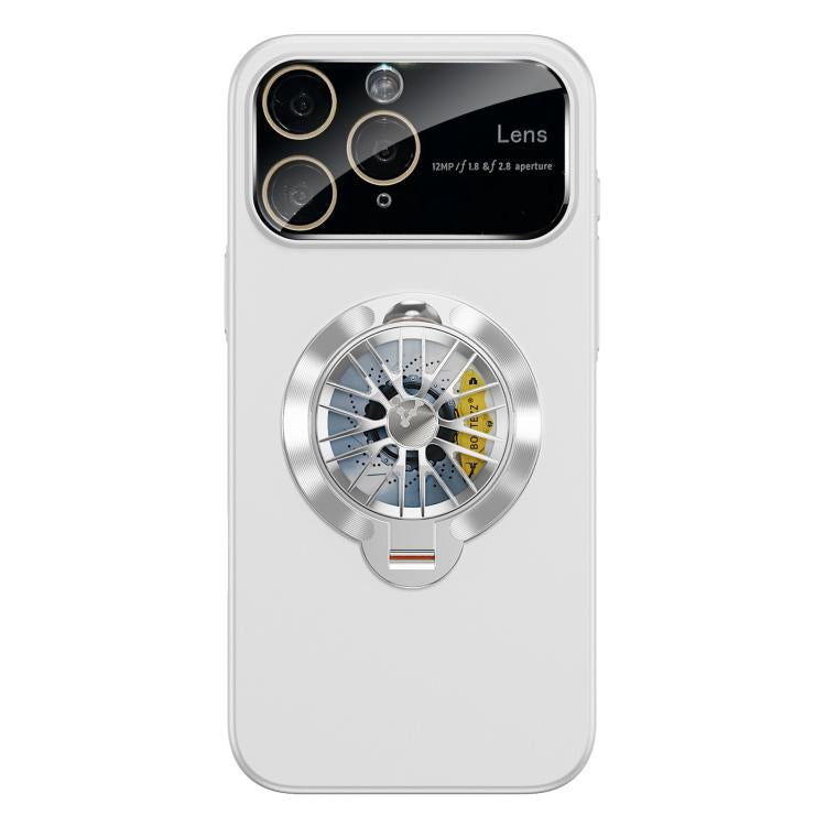 For iPhone 11 Pro Max Glaze PC Camera Window Gyro Kickstand Magnetic Phone Case