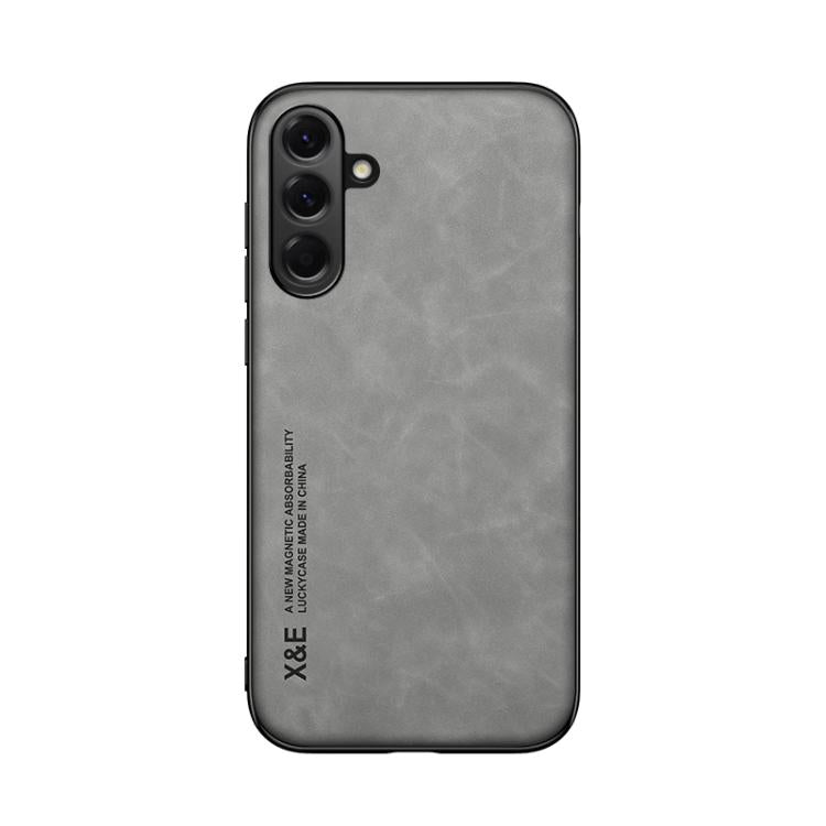 For Samsung Galaxy A17 5G Skin Feel Magnetic Leather Back Phone Case
