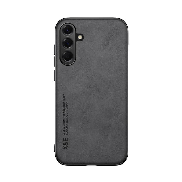 For Samsung Galaxy A17 5G Skin Feel Magnetic Leather Back Phone Case