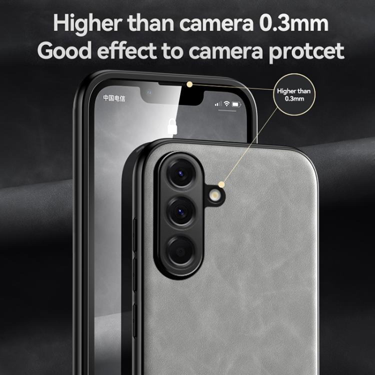 For Samsung Galaxy A17 5G Skin Feel Magnetic Leather Back Phone Case