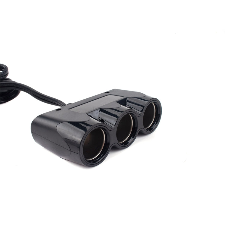3 in 1 Car Cigarette Lighter Socket High Power Car Charger, Cable Length: 1.5m