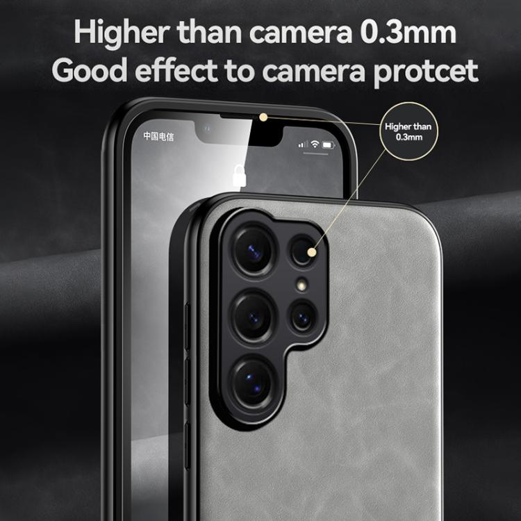 For Samsung Galaxy S26+ 5G Skin Feel Magnetic Leather Back Phone Case