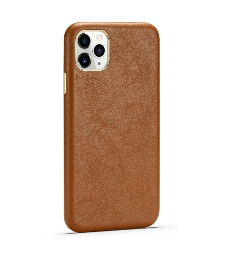 For iPhone 11 Lambskin Texture Four-Corner Full Coverage Leather + Metal Protective Case