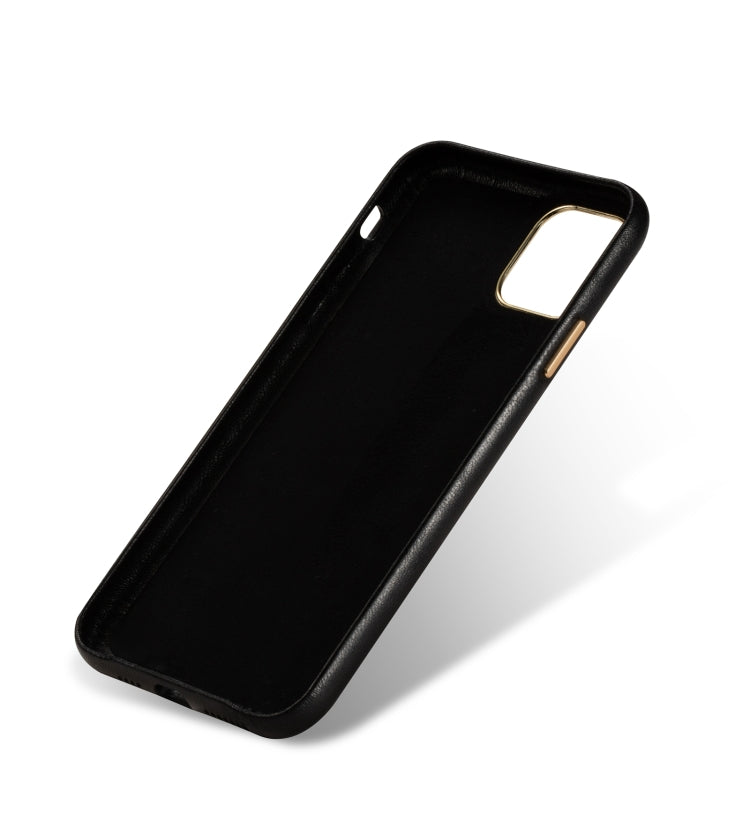 For iPhone 11 Lambskin Texture Four-Corner Full Coverage Leather + Metal Protective Case