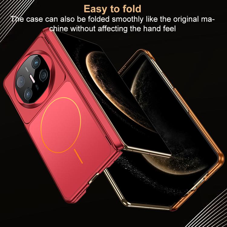 For Huawei Mate X6 AG Skin Feel Change to 17 Pro Series Dual Center Magnetic Phone Case