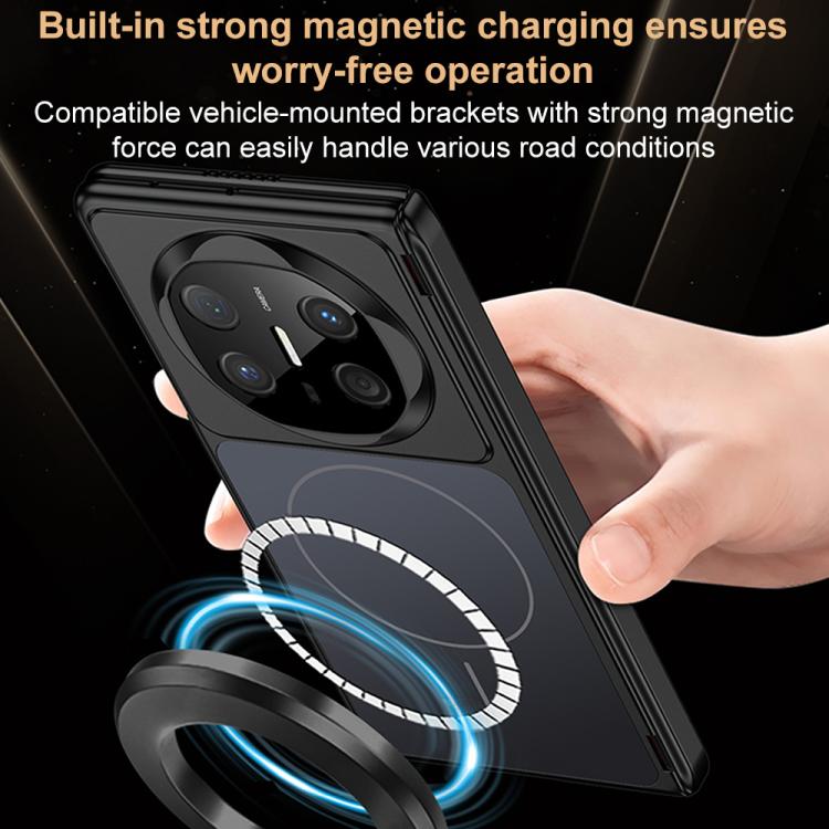 For Huawei Mate X6 AG Skin Feel Change to 17 Pro Series Dual Center Magnetic Phone Case