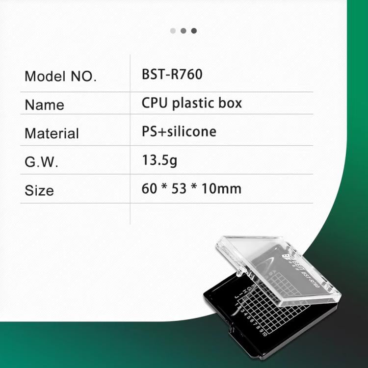 BEST BST-R760 Mini Anti-static Transparent Self-adsorbing Chip Plastic Box