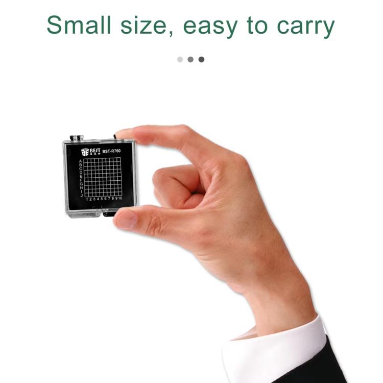 BEST BST-R760 Mini Anti-static Transparent Self-adsorbing Chip Plastic Box