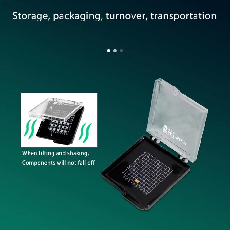 BEST BST-R760 Mini Anti-static Transparent Self-adsorbing Chip Plastic Box