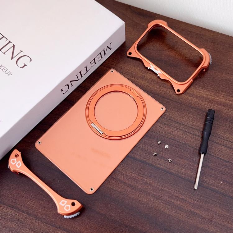 For iPhone 17 Pro Jaguar Original Color Frameless 360 Rotation Holder Magnetic Phone Case