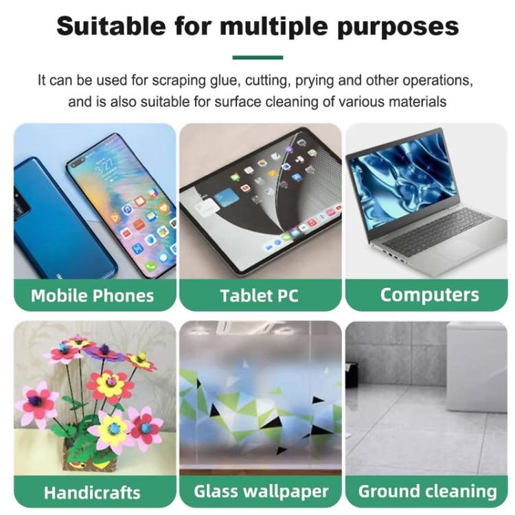 BEST VBST-80A Stainless Steel Multipurpose Magnetic Double-sided Glue Removal Scraper Set