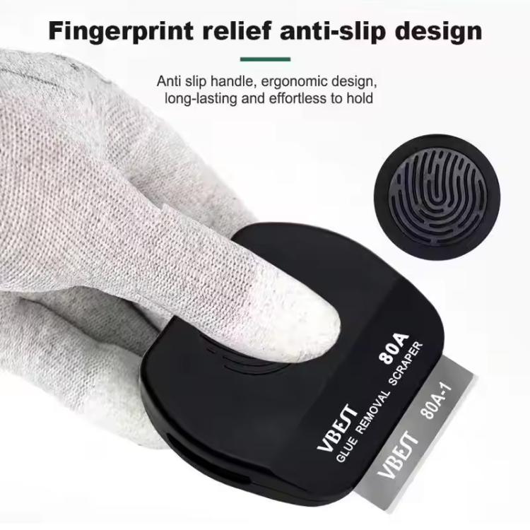 BEST VBST-80A Stainless Steel Multipurpose Magnetic Double-sided Glue Removal Scraper Set