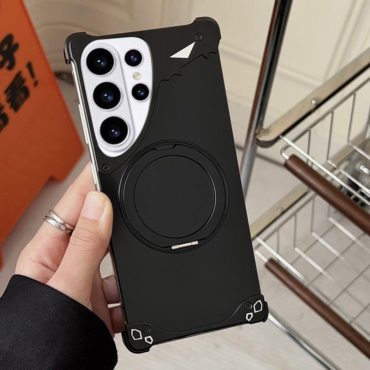 For Samsung Galaxy S26 Ultra 5G Jaguar Original Color Frameless 360 Rotation Holder Magnetic Phone Case