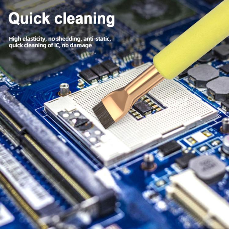 BEST VBST-81 Motherboard IC Glue Removal Chip Dust Aluminum Alloy Clean Brush Set