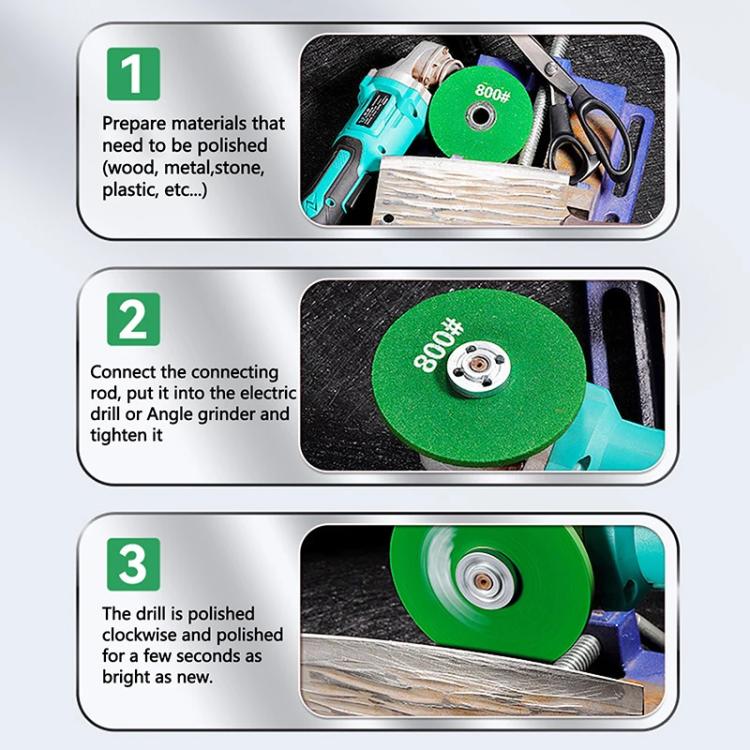 4pcs 400+800+1200+2000 Mesh Angle Grinder Grinding Wheel Cutting Grinding Disc Electric Drill Polishing Tool
