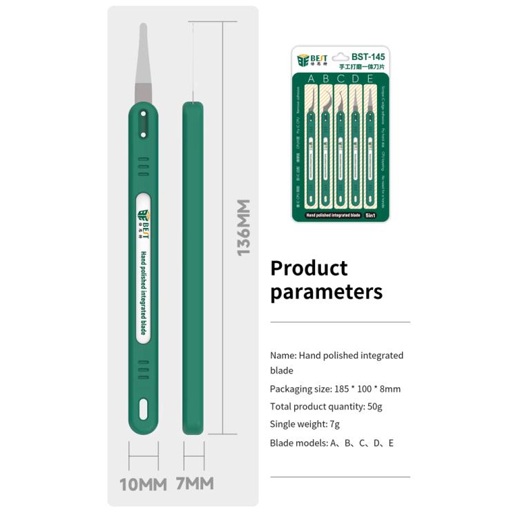 BEST BST-145 5 in 1 Cutting Glue Removal Disassembly Blades Set