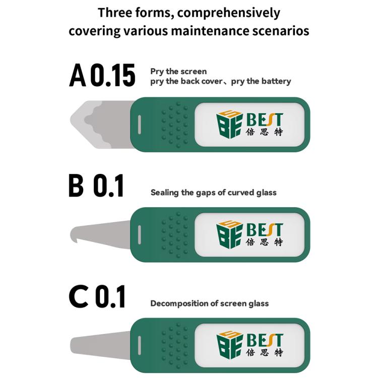 BEST BST-146 3 in 1 Disassembly Steel Pry Plate Set