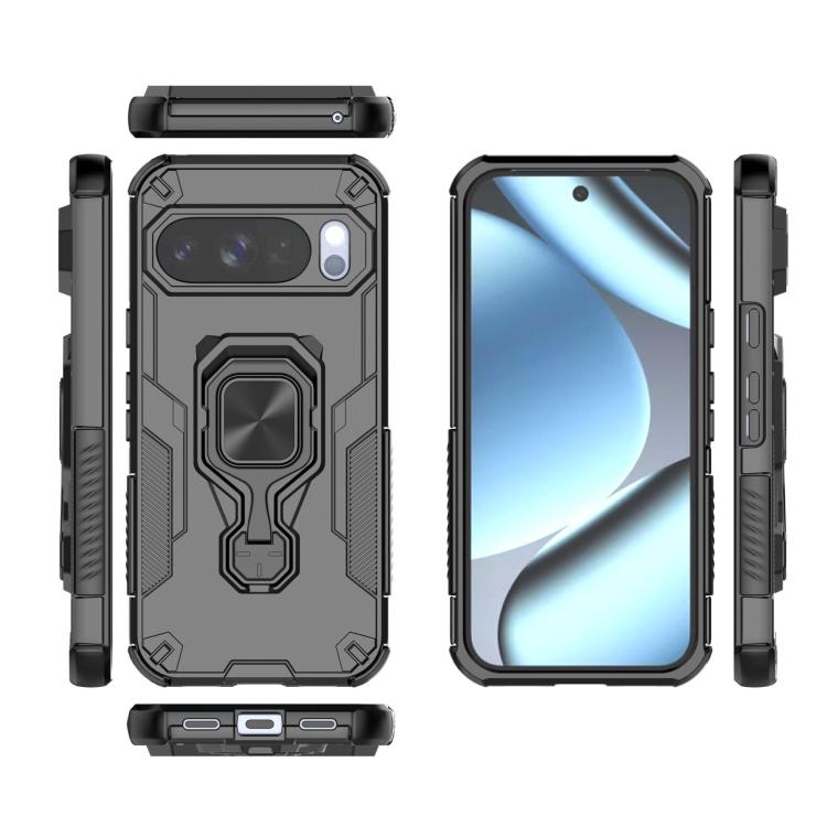 For Google Pixel 10 Pro Metal Kickstand TPU Hybrid PC Phone Case