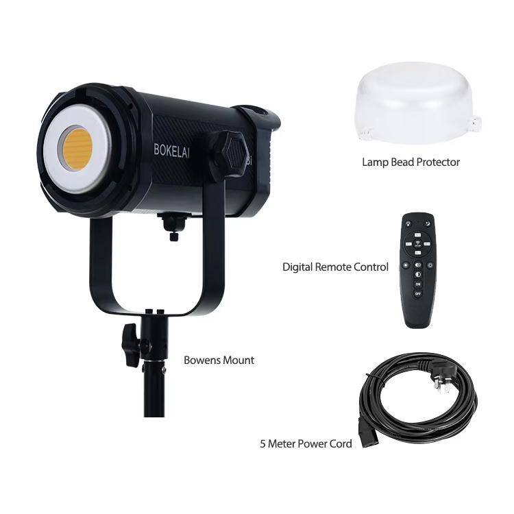 BOKELAI BK-300Bi 300W 2700K-6500K Dual Color Temperature LED Video Fill Light with Remote Control, US Plug