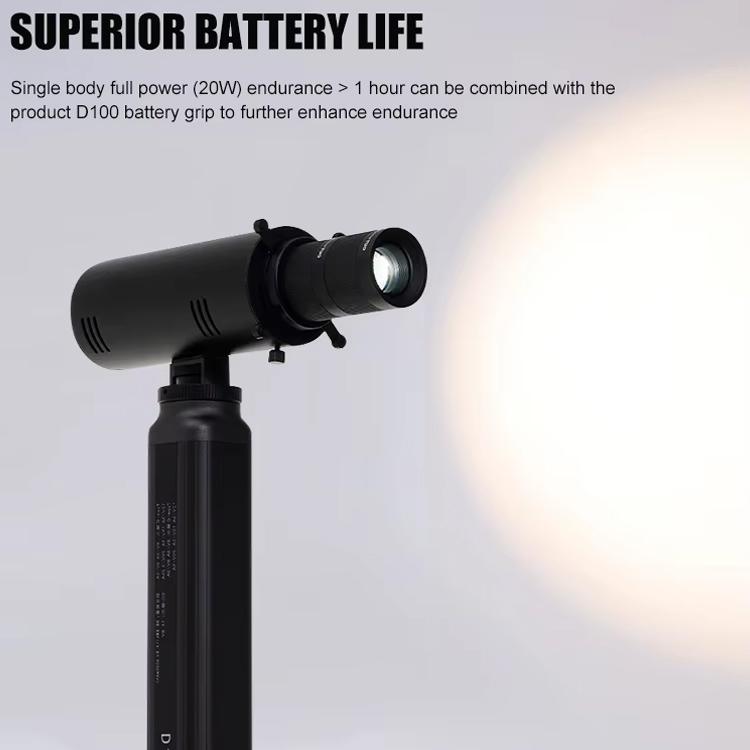 S20 20W 2700K-6500K Dual Color Temperature LED Photo Video Portrait Fill Light - Black