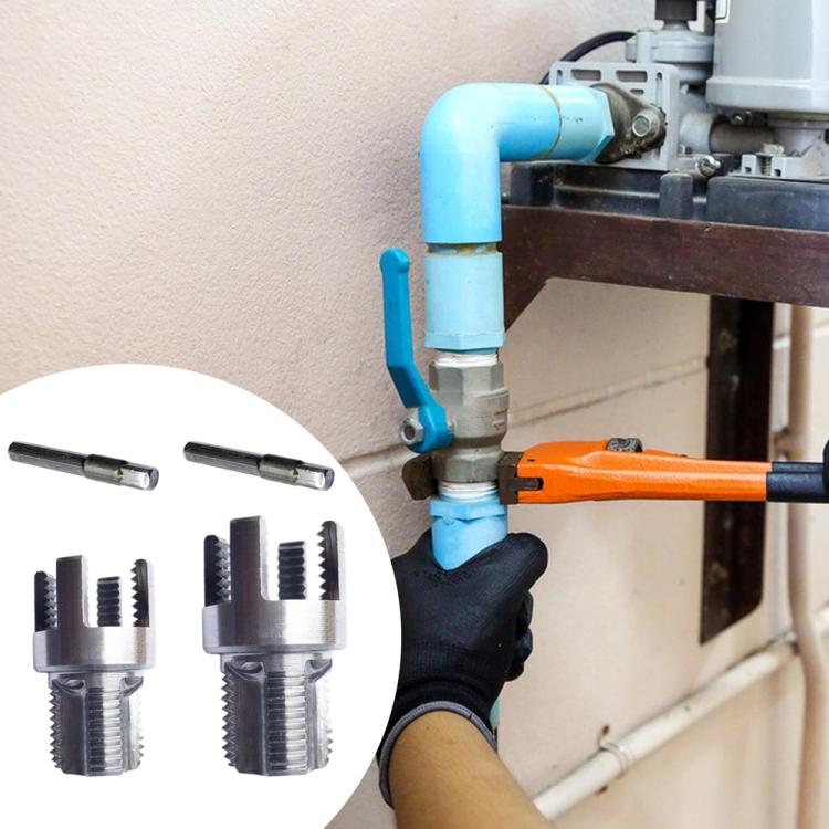 Plumbing Internal External Integrated Thread Cutting Tool, Type:4+6 Points M20+M25 Grey