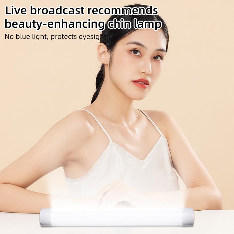 G10 Handheld RGB Chin and Neck Wrinkle Light Fill Light LED Video Light, with Mini Tripod - Black