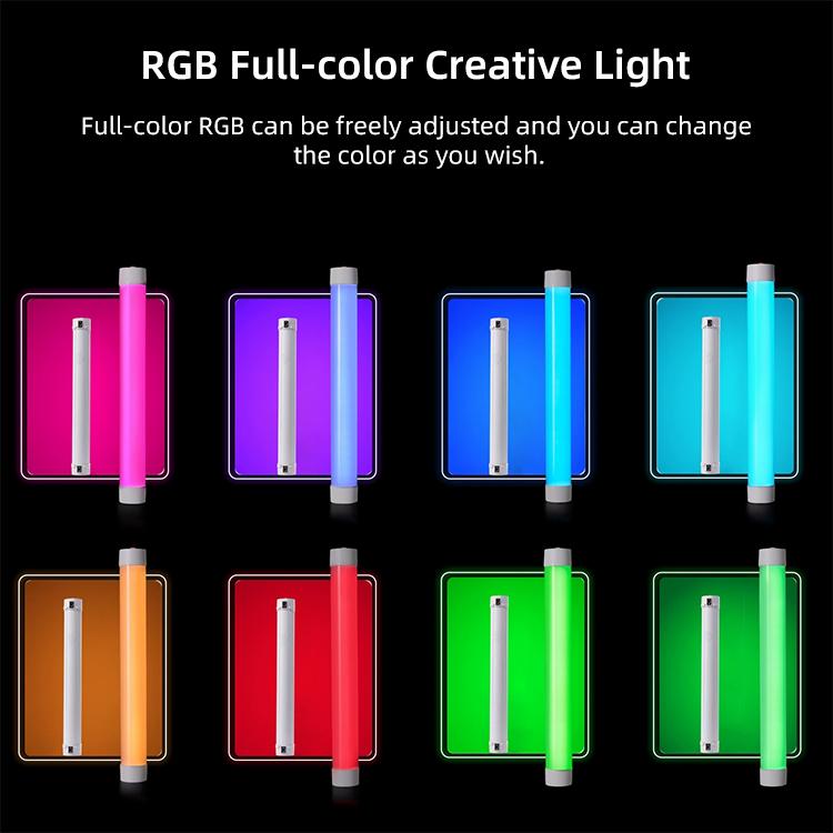 G10 Handheld RGB Chin and Neck Wrinkle Light Fill Light LED Video Light, Standard Version - Black