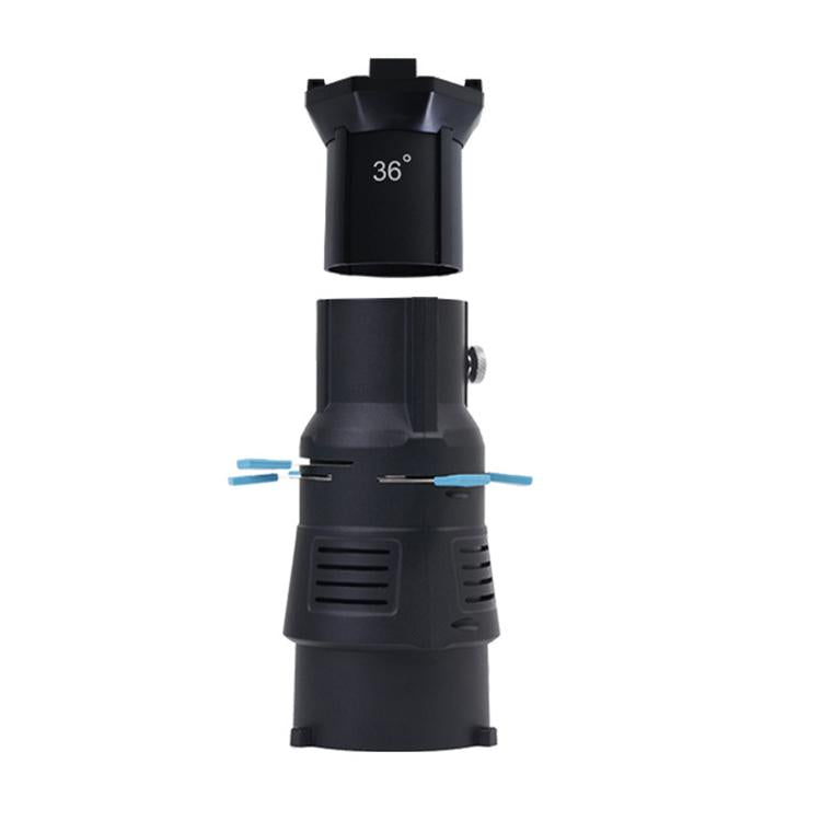 YG-90 360 Degree Rotating Bowens Mount Conical Snoot, Style:36 Degree Lens + Optical Snoot