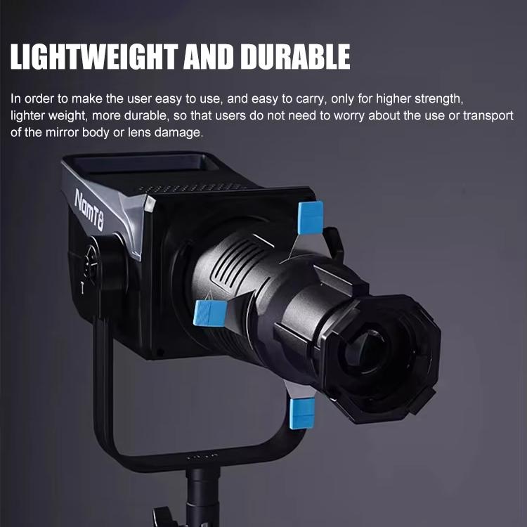 YG-90 360 Degree Rotating Bowens Mount Conical Snoot, Style:19 Degree Lens + Optical Snoot