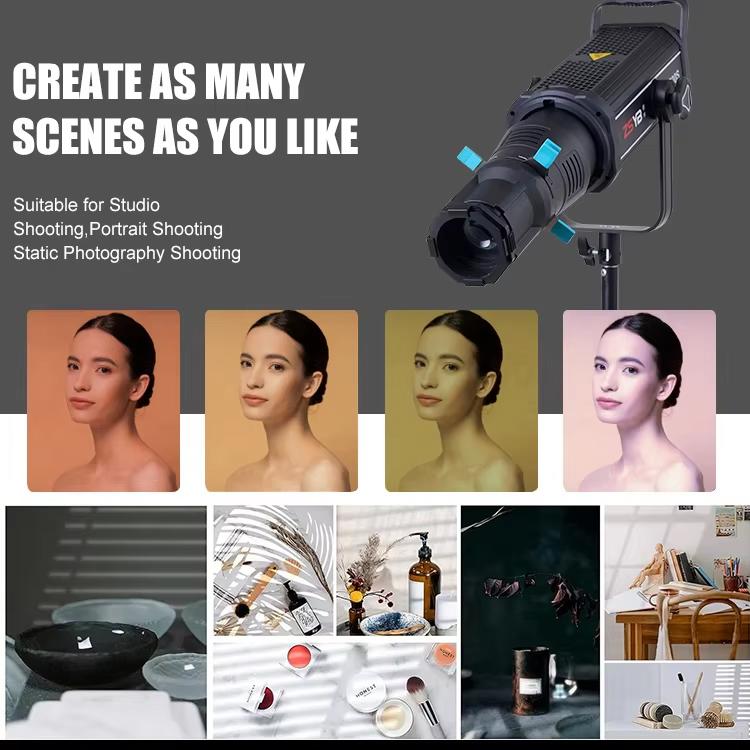 YG-90 360 Degree Rotating Bowens Mount Conical Snoot, Style:36 Degree Lens