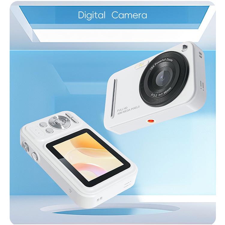 X5 48MP Digital Camera with 2.4 inch HD Screen and Autofocus - White