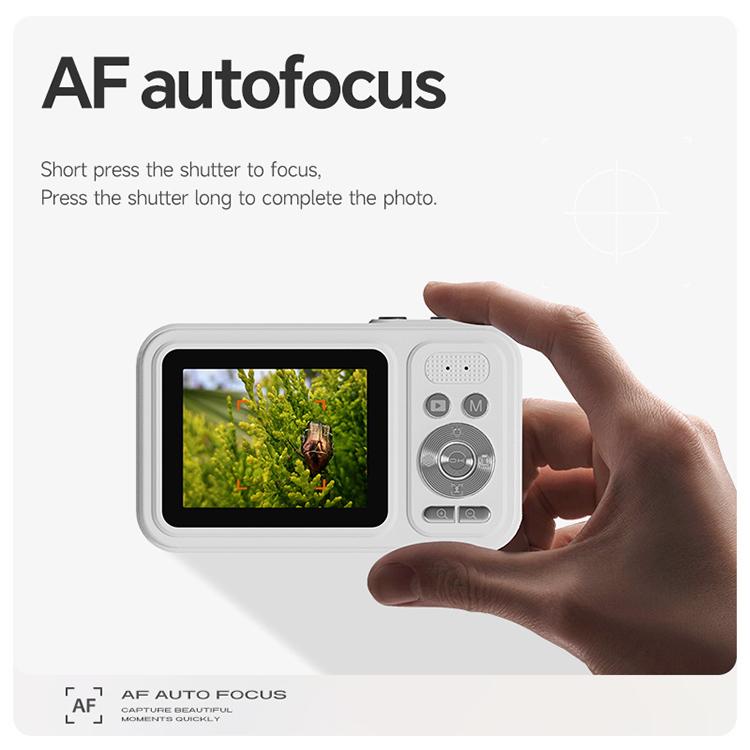X5 48MP Digital Camera with 2.4 inch HD Screen and Autofocus - White