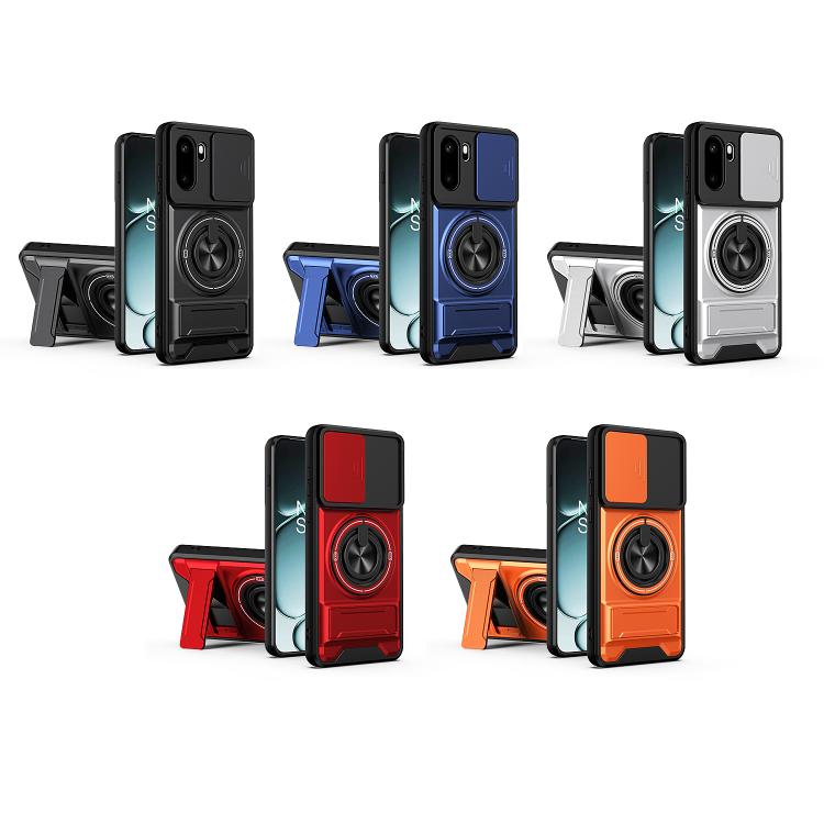 For OnePlus 15R 5G / Ace 6 5G Lens Sliding Window Multifunctional Magnetic Shockproof Phone Case