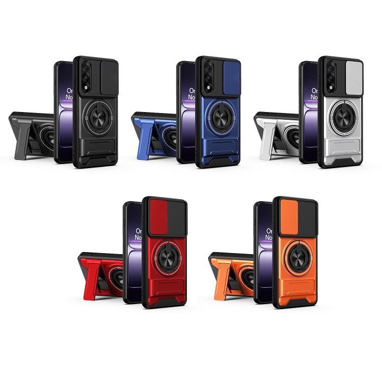 For OnePlus Nord CE5 5G Lens Sliding Window Multifunctional Magnetic Shockproof Phone Case