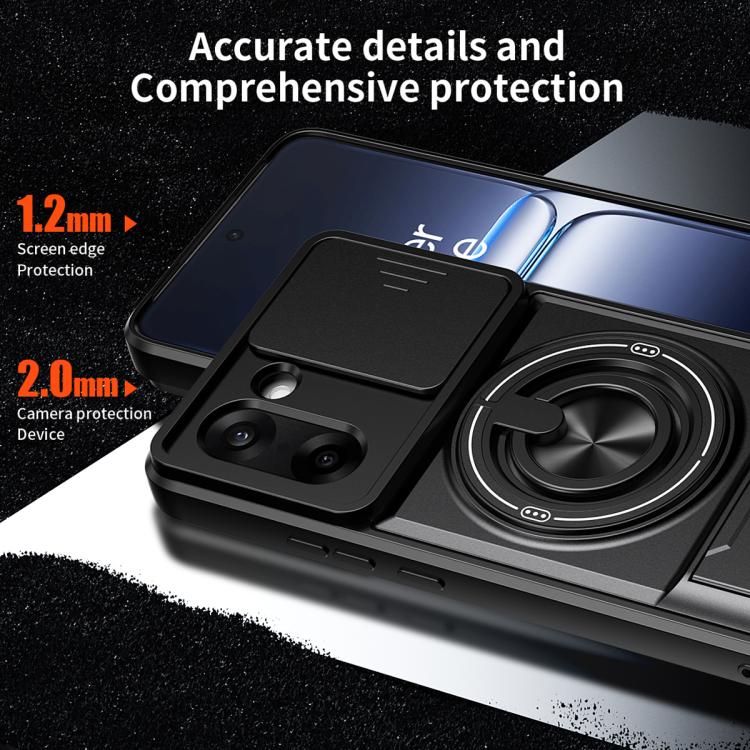 For OnePlus Nord 5 5G / Ace 5 Ultra Lens Sliding Window Multifunctional Magnetic Shockproof Phone Case