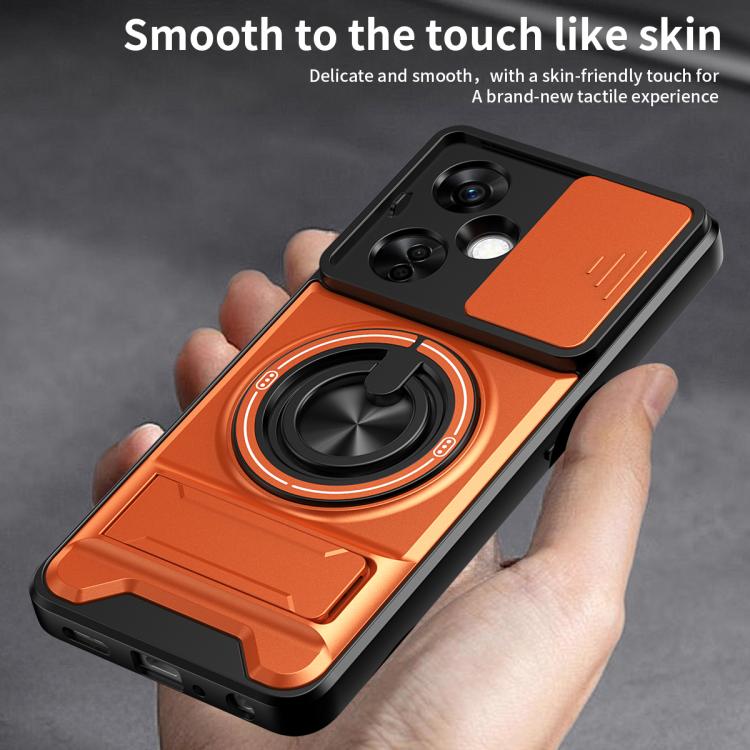 For OnePlus Nord N30 5G Lens Sliding Window Multifunctional Magnetic Shockproof Phone Case