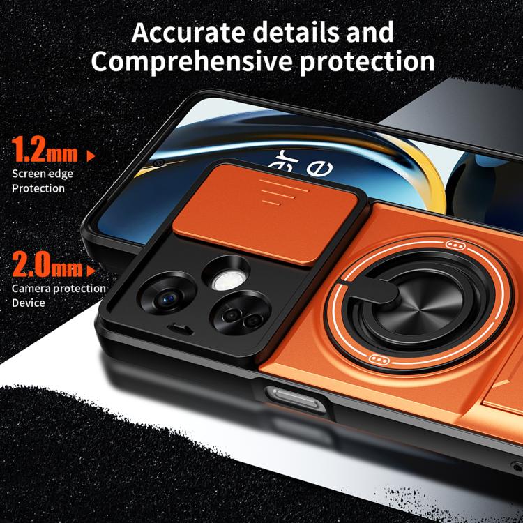 For OnePlus Nord N30 5G Lens Sliding Window Multifunctional Magnetic Shockproof Phone Case