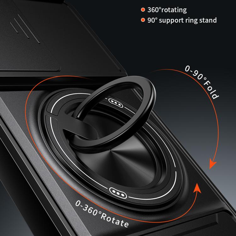 For OnePlus Turbo 6 5G Lens Sliding Window Multifunctional Magnetic Shockproof Phone Case