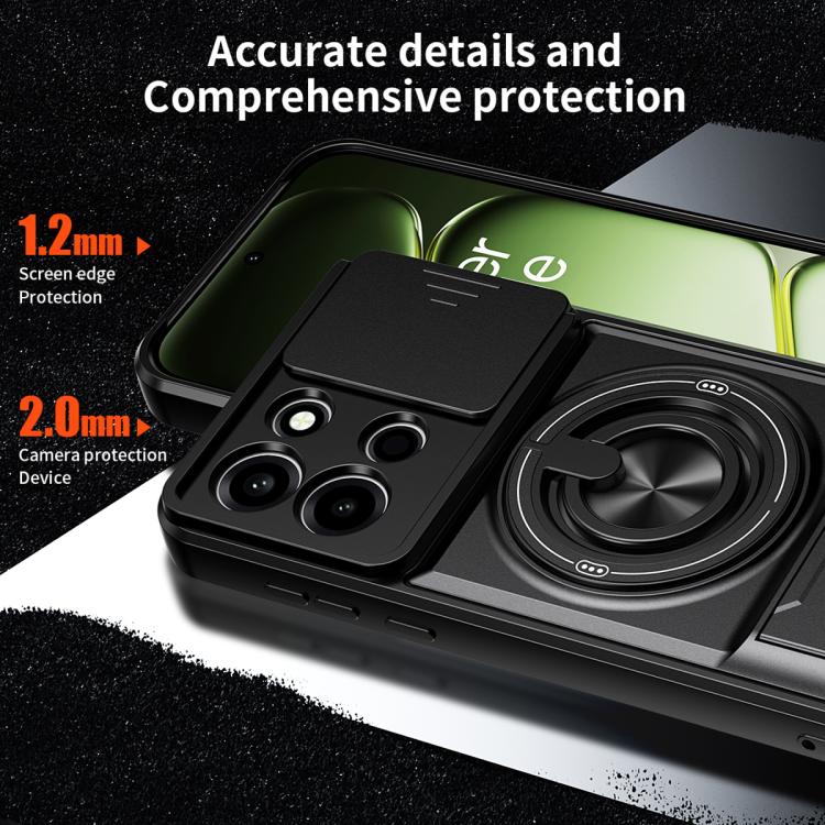 For OnePlus Nord 6 5G Lens Sliding Window Multifunctional Magnetic Shockproof Phone Case