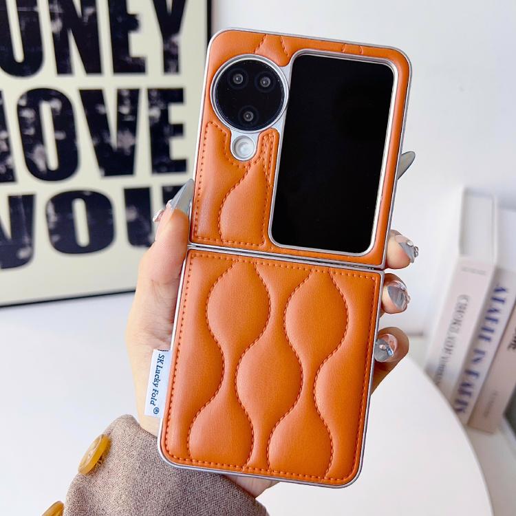 For OPPO Find N3 Flip Puffer Jacket Texture Phone Case