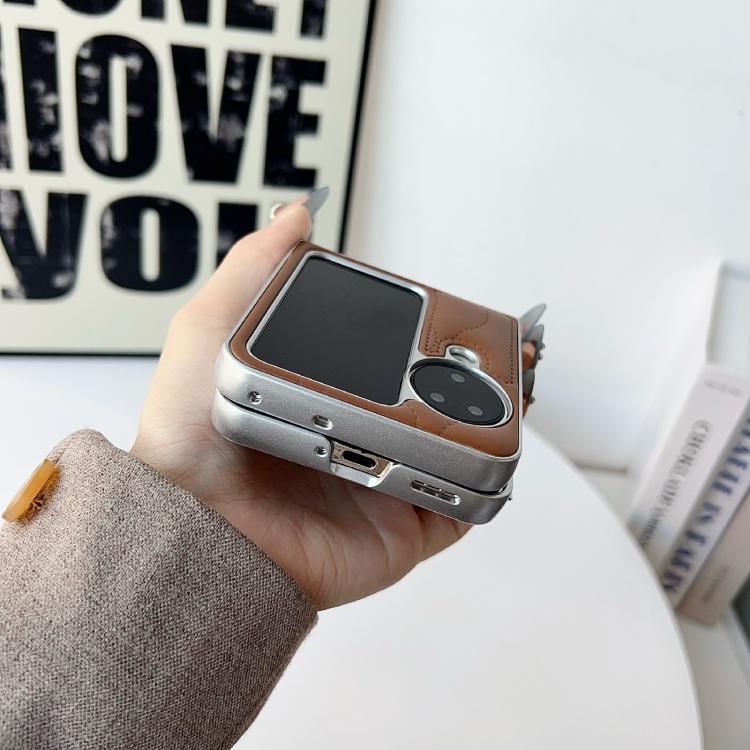 For OPPO Find N3 Flip Puffer Jacket Texture Phone Case