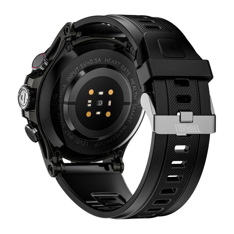 LOKMAT APPLLP 4 4G Smart Watch, 1.58 inch SC8541E Quad Core, 3GB+32GB, Android 8.1, GPS, Heart Rate, Blood Oxygen, Blood Pressure Monitoring, NFC - Black