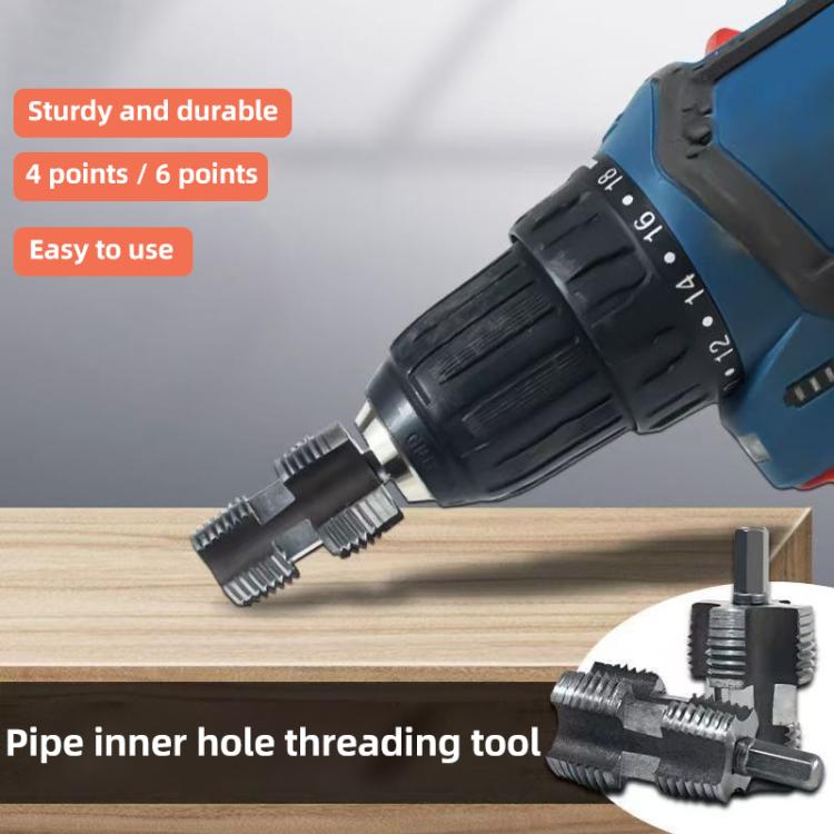 PPR Water Pipe Internal Thread Opener Tapered, Type:4 / 6 Points + 6 Points / 1 inch