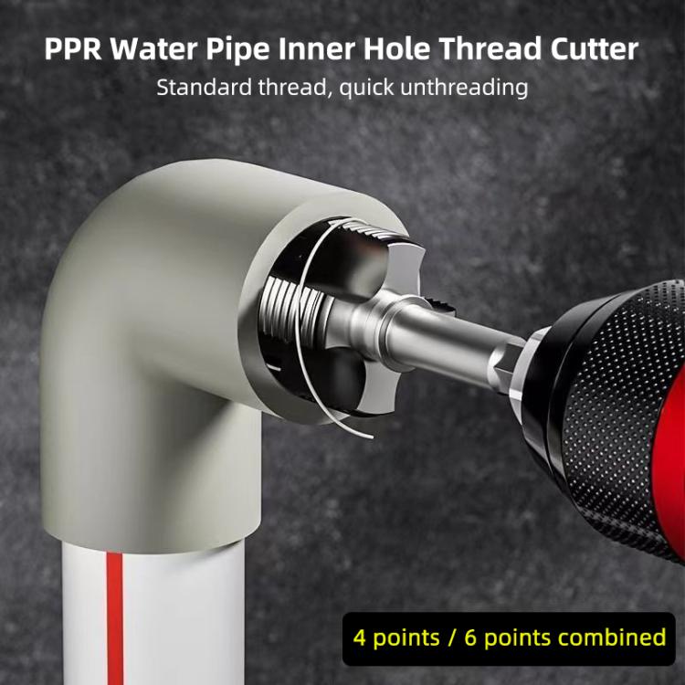 PPR Water Pipe Internal Thread Opener Tapered, Type:6 Points / 1 inch