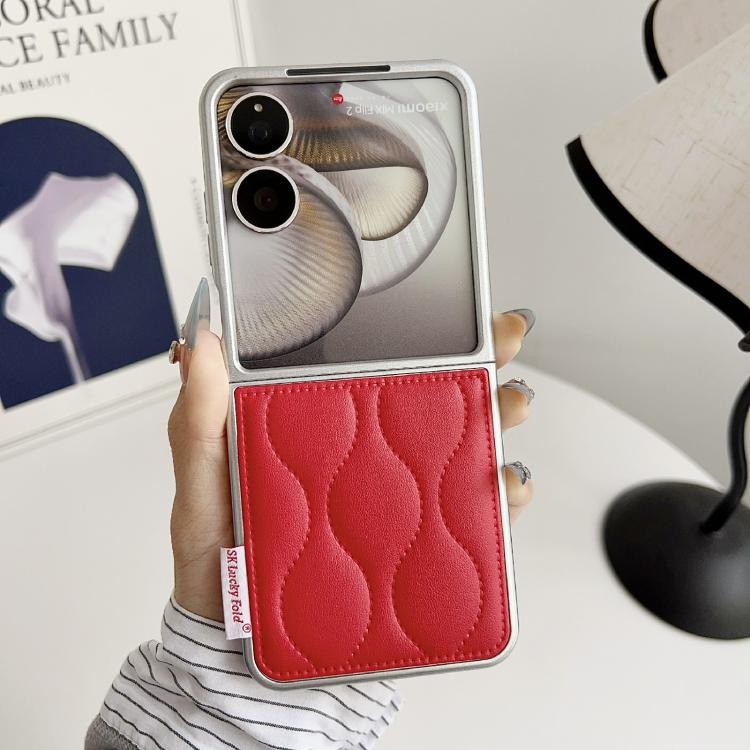 For Xiaomi Mix Flip Puffer Jacket Texture Phone Case