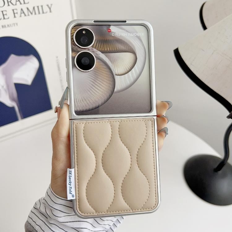 For Xiaomi Mix Flip Puffer Jacket Texture Phone Case
