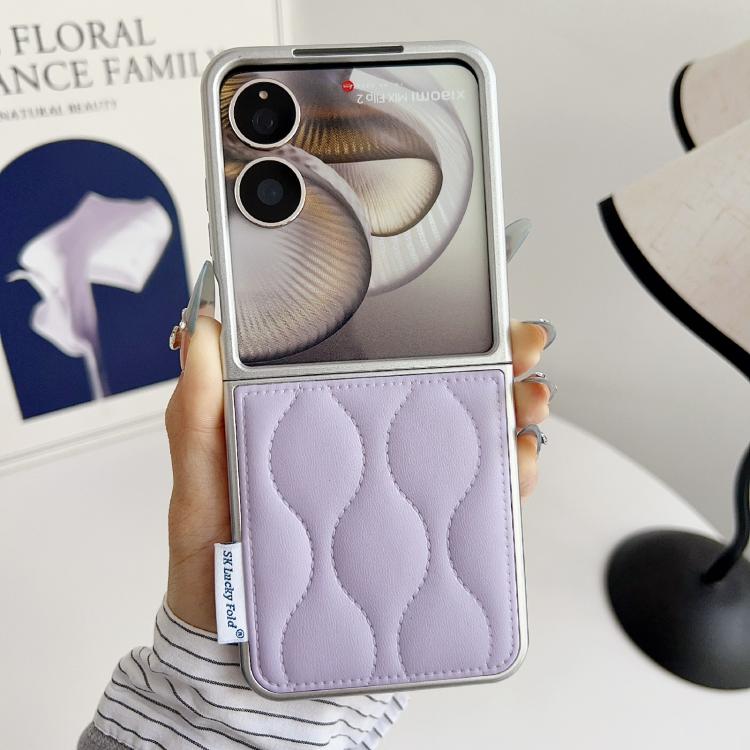 For Xiaomi Mix Flip Puffer Jacket Texture Phone Case